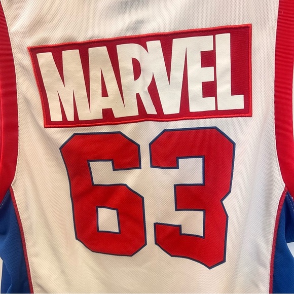 Marvel Avengers Embroidered Appliqué Tank Jersey #63 Size Small - Picture 6 of 7